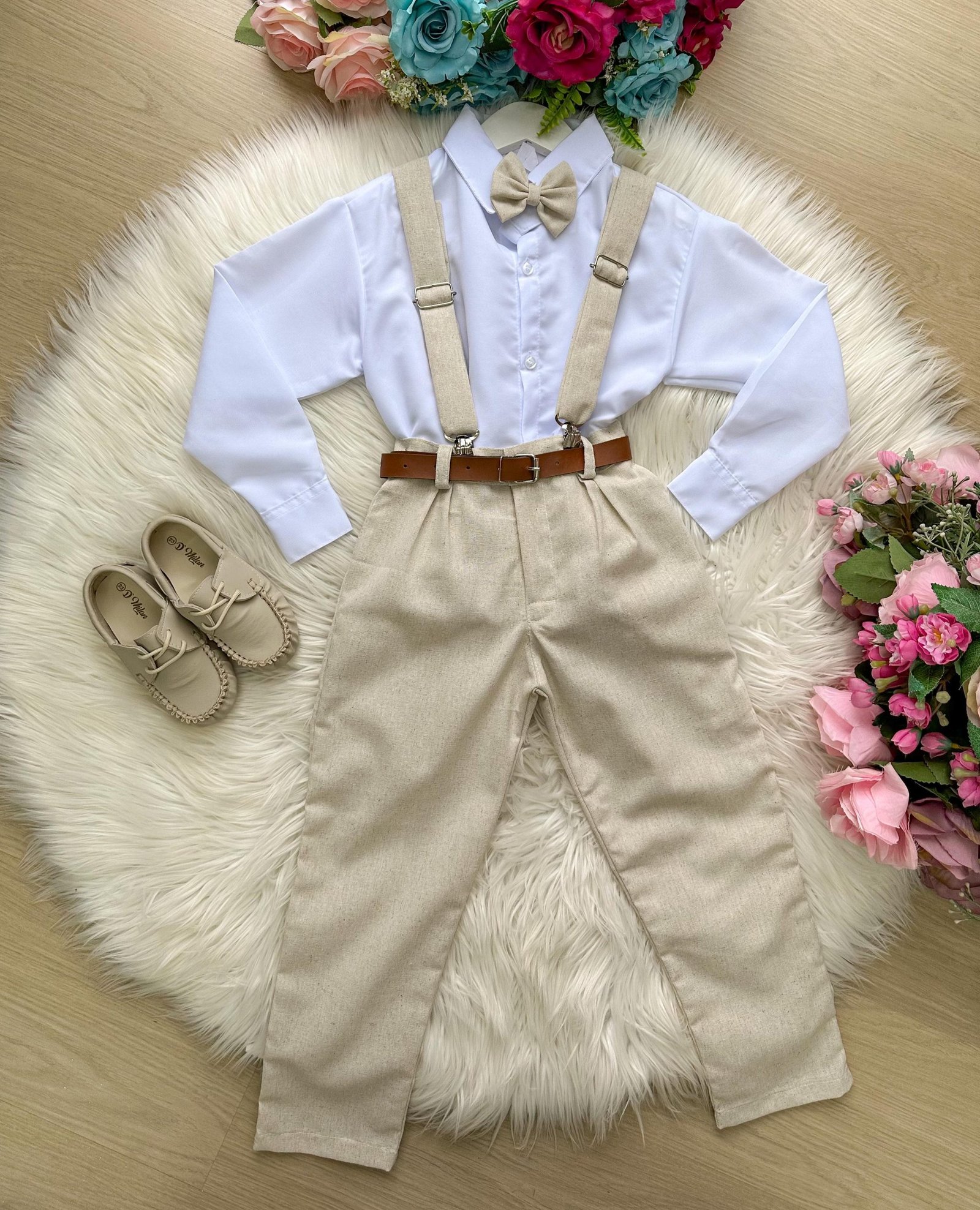 Conjunto Miss Cherry Meninos Social Linho Vitor - Imagem 6