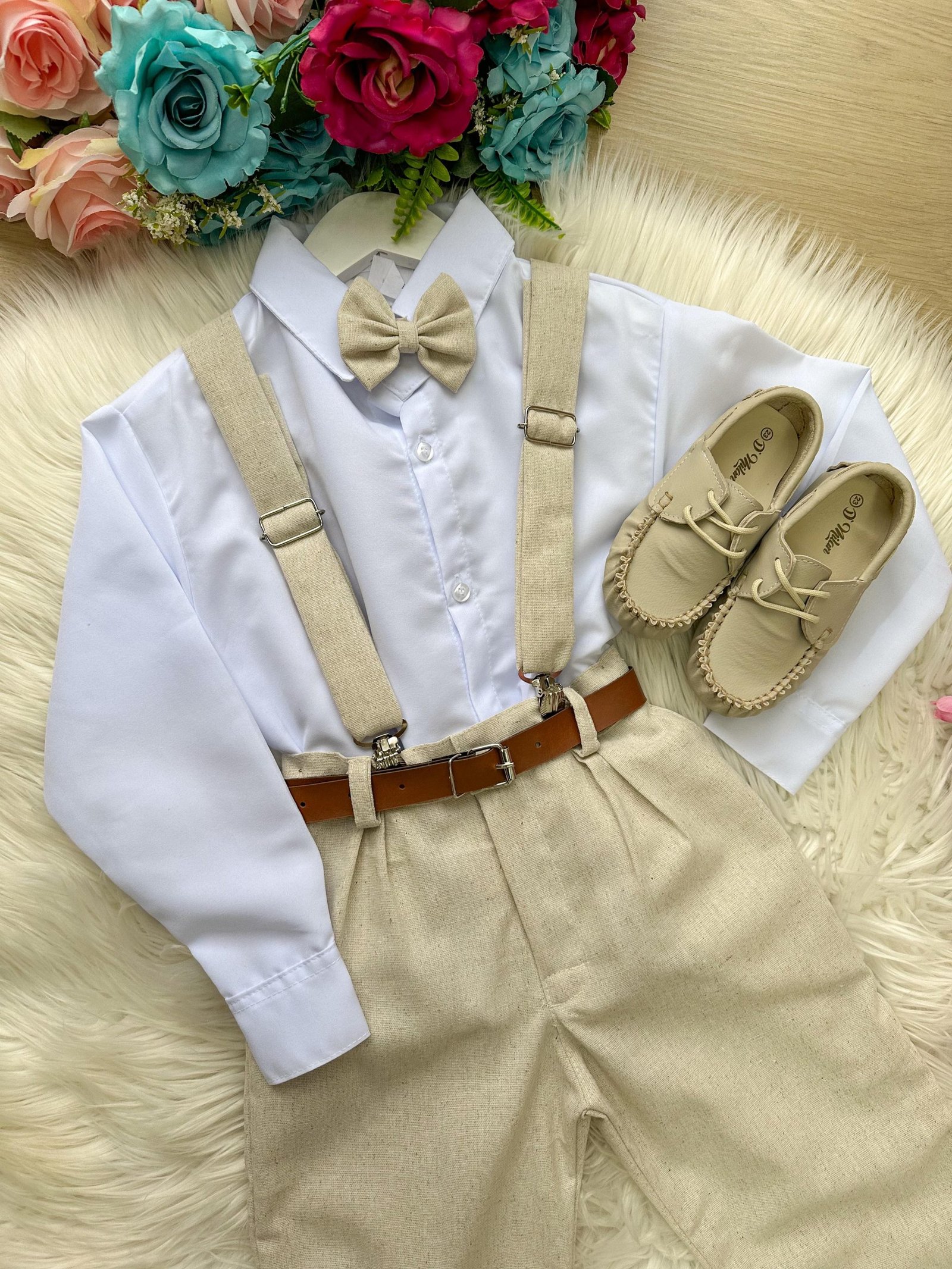 Conjunto Miss Cherry Meninos Social Linho Vitor - Imagem 7
