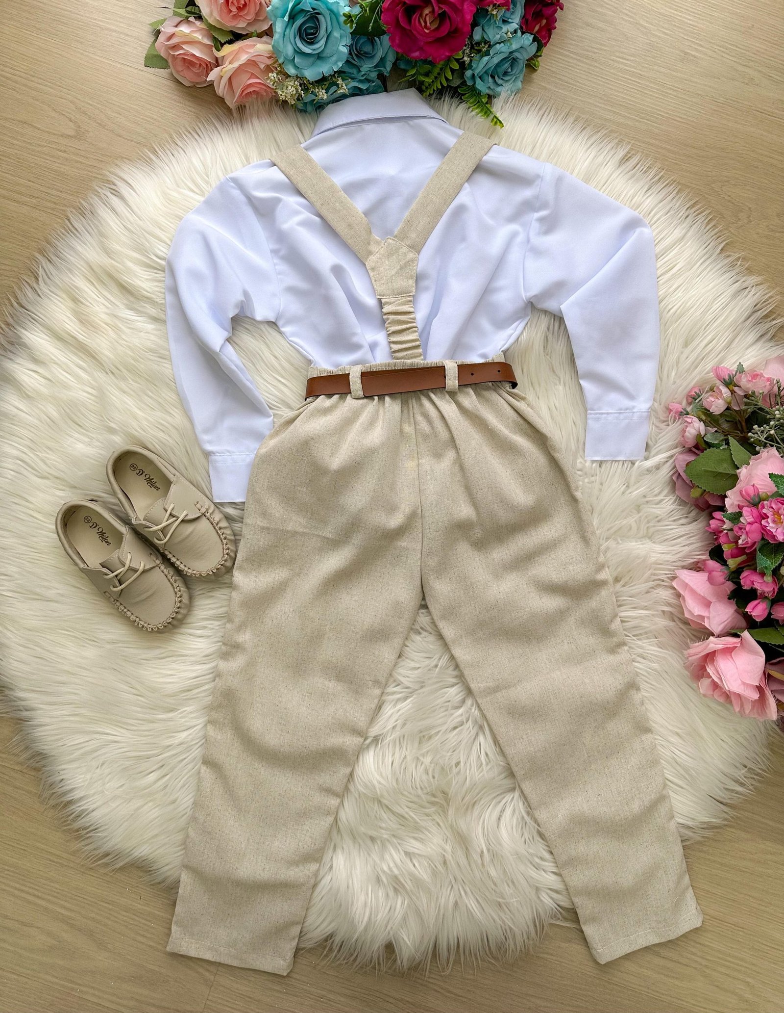 Conjunto Miss Cherry Meninos Social Linho Vitor - Imagem 8