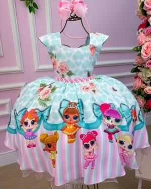 Vestido Infantil Temáticos da Gigi LOL