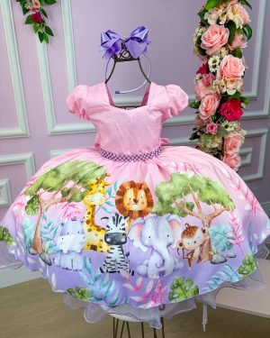 Vestido Tematico da Gigi Safari Rosa