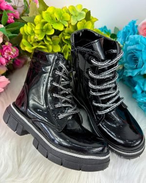 Coturno - Bota Doce Pe Laila Preto