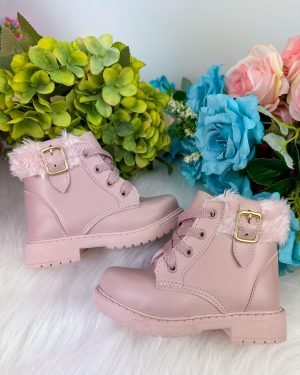 Coturno - Bota Doce Pe Lili Nude - Rose