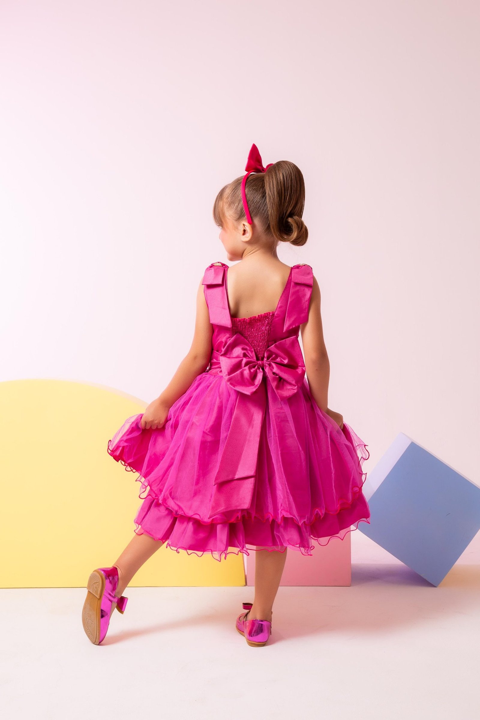 Vestido Princesa Belli Tematico Barbie Girls - Imagem 5