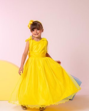 Vestido Marie Longo Mel Amarelo