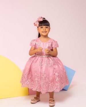 Vestido Marie Jardim Encantado Realeza Rose
