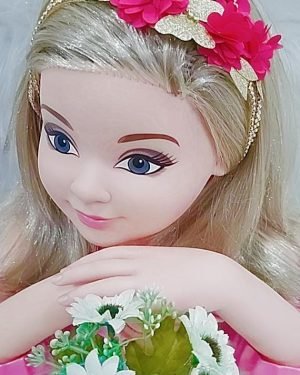 Faixa Belli Jardim Pink com Dourado