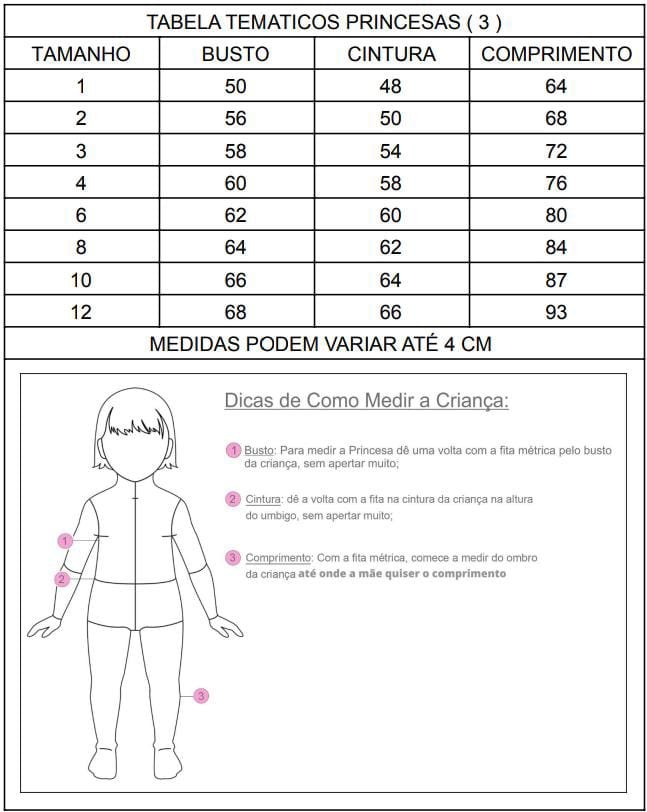 Vestido Princesa Tematico Bela e a Fera - Imagem 8