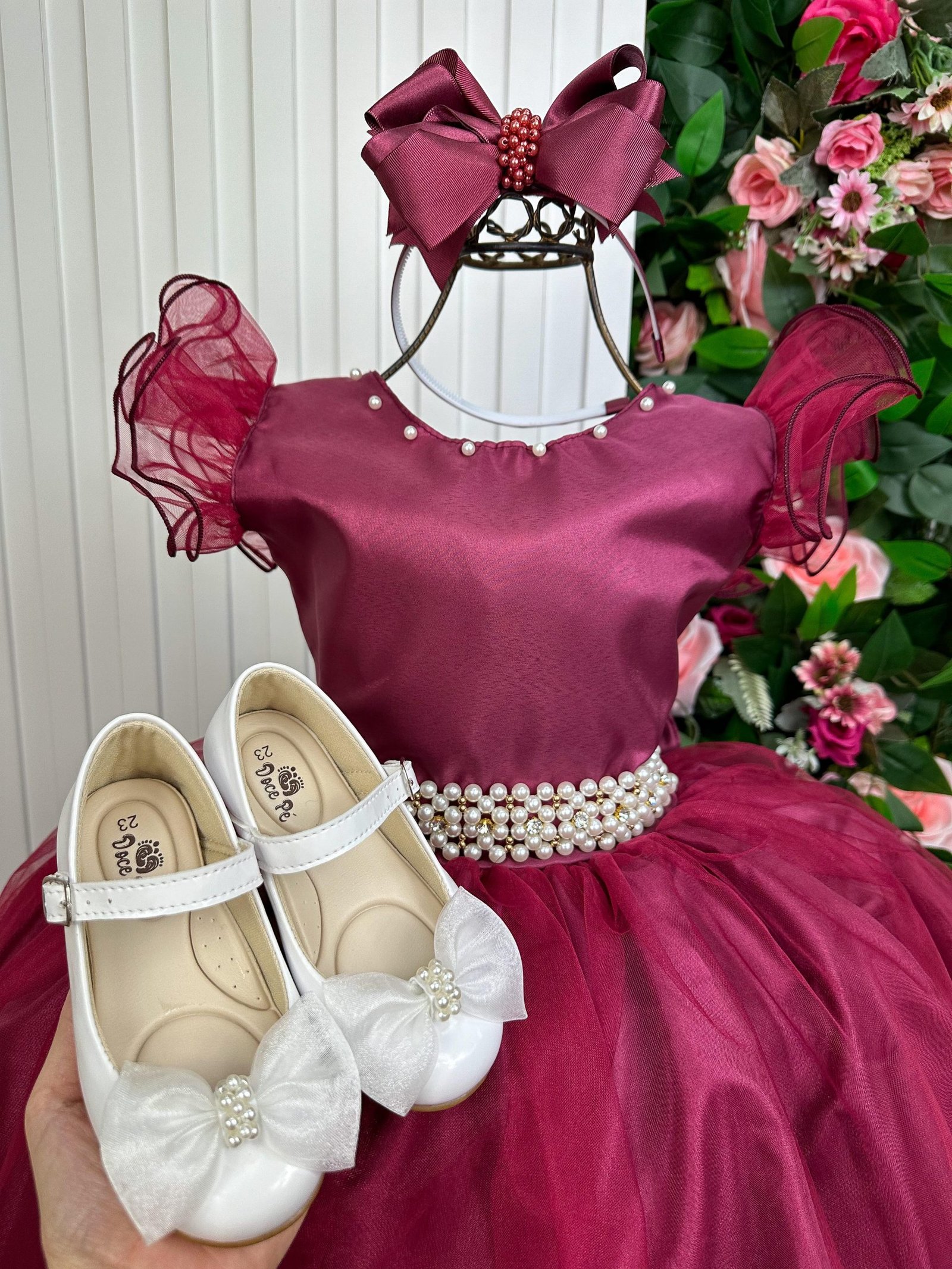 Vestido Marie Longo Amanda Marsala - Imagem 7