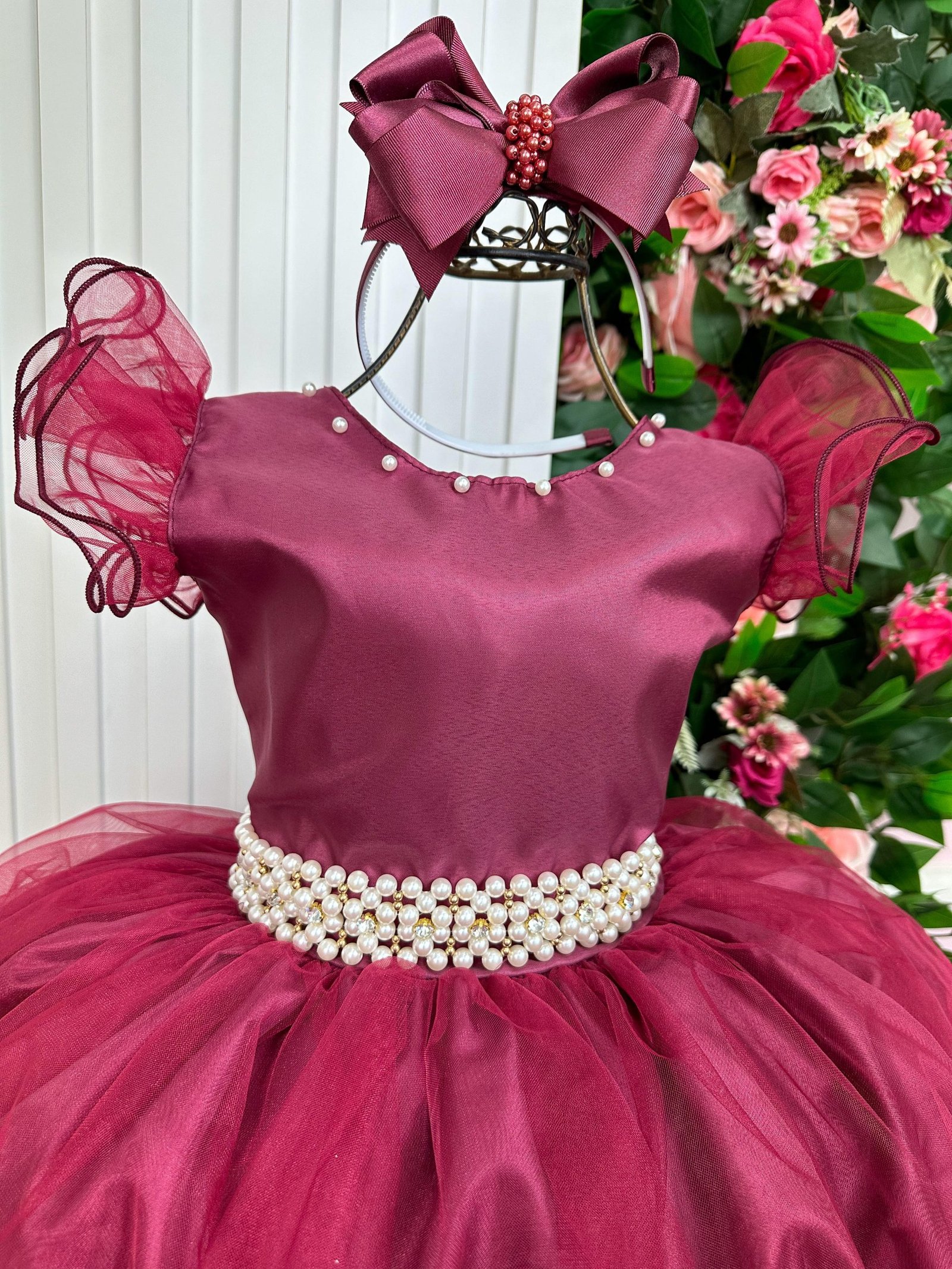 Vestido Marie Longo Amanda Marsala - Imagem 8