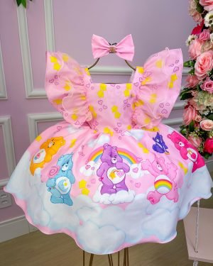 Vestido Temáticos Kids Ursinho Carinhosos