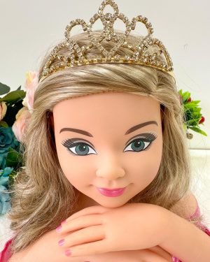 Coroa Belli Strass Dourada Judi/Judy