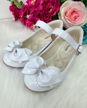 Sapatilha Flor Di Mila Rubia Saltinho Branco