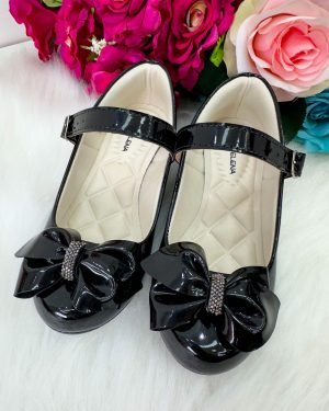 Sapatilha Flor Di Mila Rubia Saltinho Preta