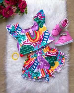 Conjunto Blogueirinha Mari Estampado