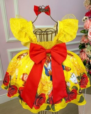 Vestido Temáticos Kids A Bela e a Fera