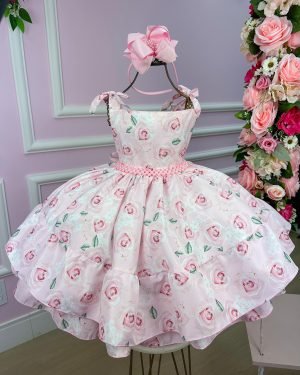 Vestido Giovanella/Giovanela Tres Marias Floral Rosa Bebe Ma