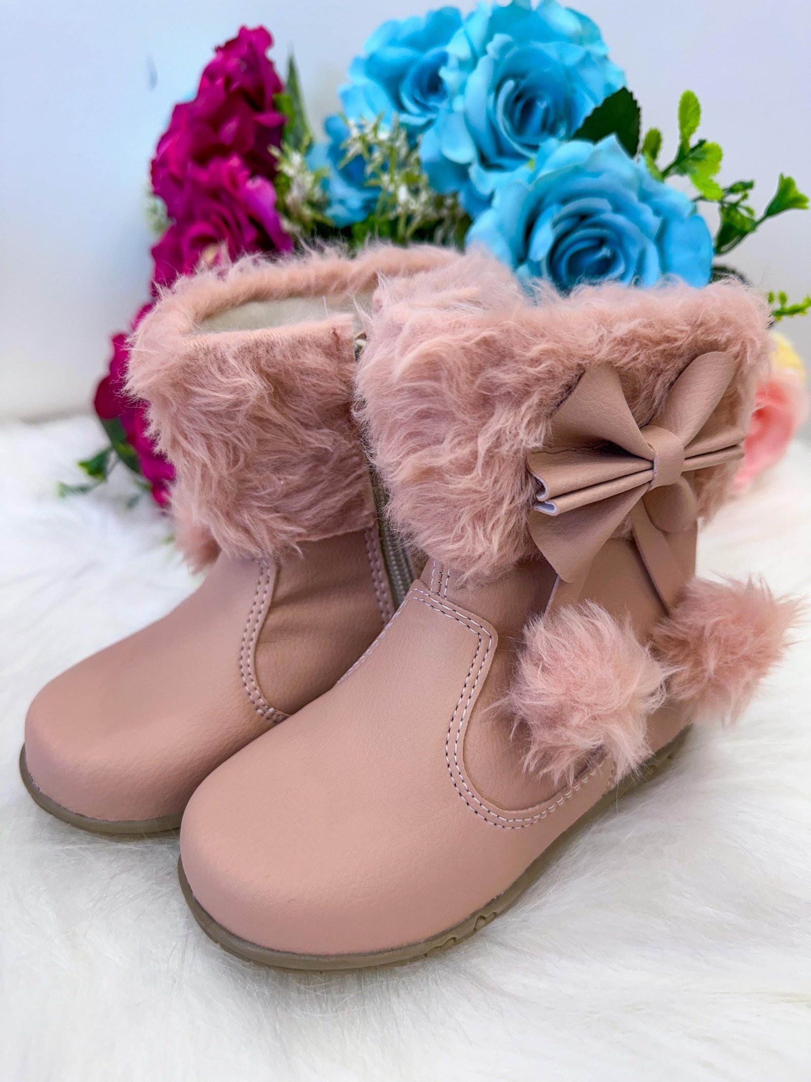 Bota/Coturno Flor Di Mila Zoe Nude-Rose - Imagem 3