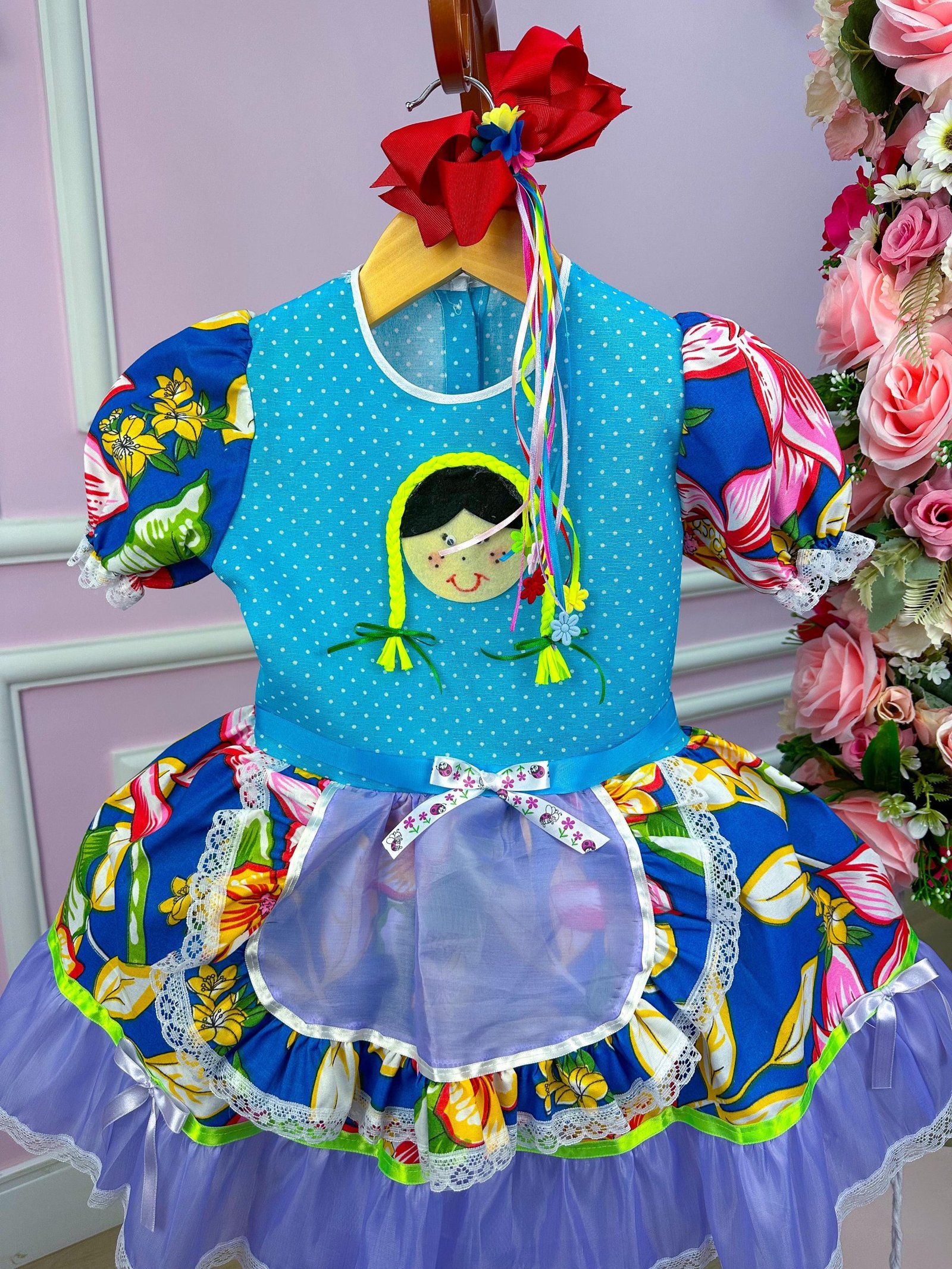 Vestido Junino Boneca Kelly - Imagem 2