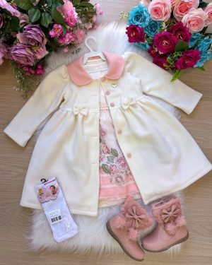 Vestido Floral + Casaco Mini Miss Off Liza