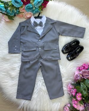 Conjunto Miss Cherry Social Terno – Blaizer Cinza Gabr