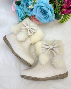 Bota/Coturno Flor Di Mila Zoe Off-Marfim