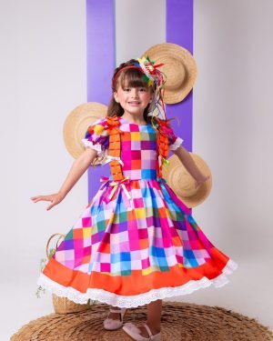 Vestido Marie Junino Arraia do Sertão Luxo Modelo 2