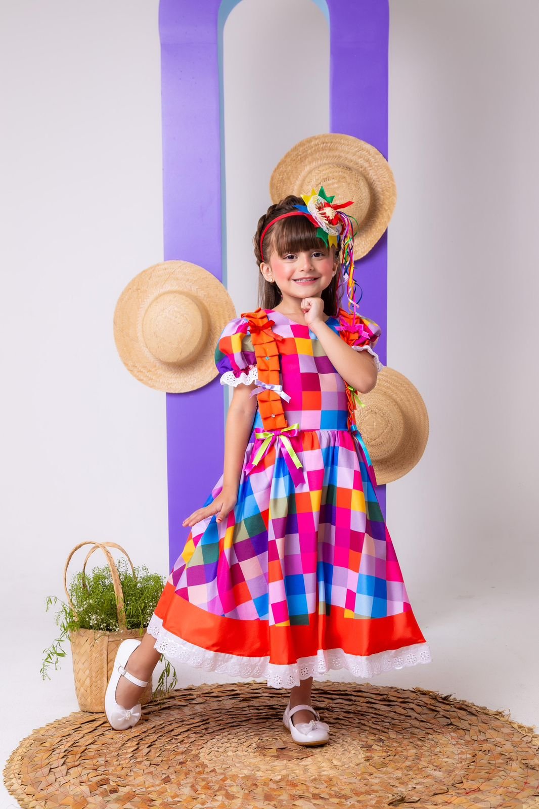 Vestido Marie Junino Arraia do Sertão Luxo Modelo 2 - Imagem 2