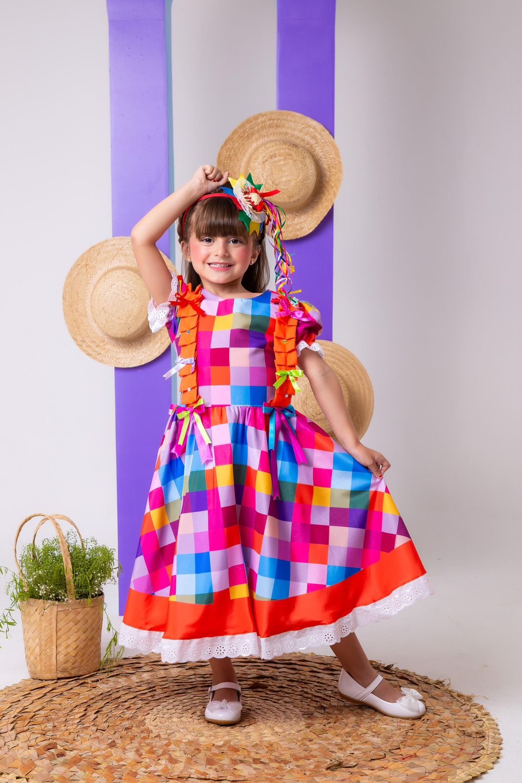 Vestido Marie Junino Arraia do Sertão Luxo Modelo 2 - Imagem 6