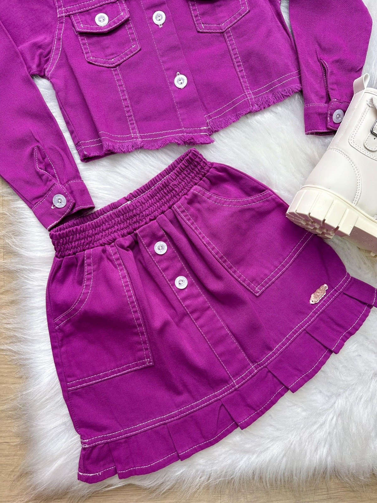 Conjunto Blogueirinha Inverno Mavi Jeans Violeta - Imagem 3