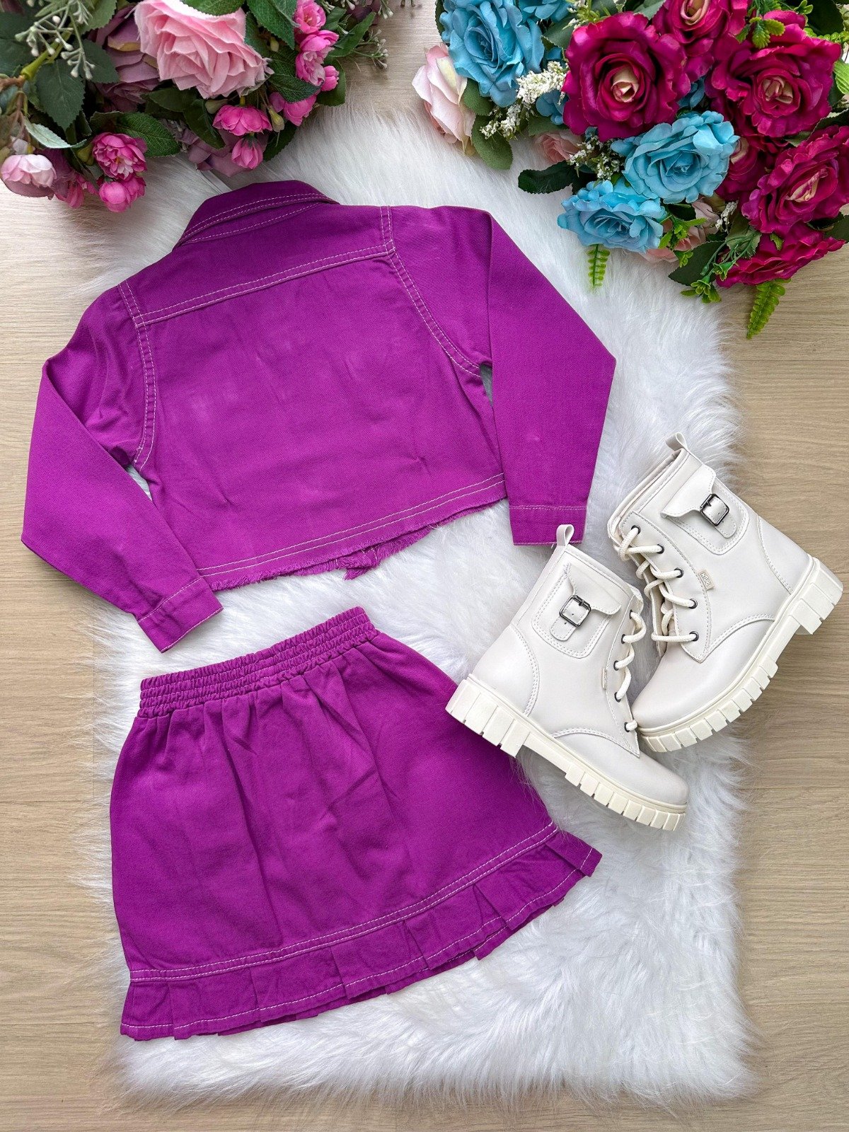 Conjunto Blogueirinha Inverno Mavi Jeans Violeta - Imagem 4