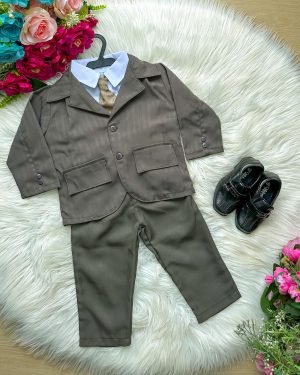 Conjunto Miss Cherry Social Terno – Blaizer Listrado e