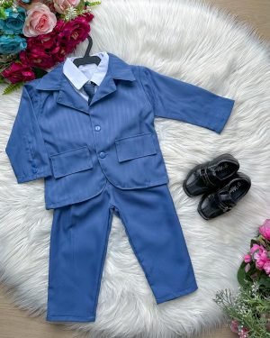 Conjunto Miss Cherry Social Terno – Blaizer Listrado e