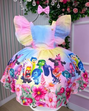 Vestido Tematicos Kids Divertidamente Colorido