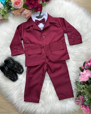 Conjunto Social Miss Cherry Jorge Terno Marsala
