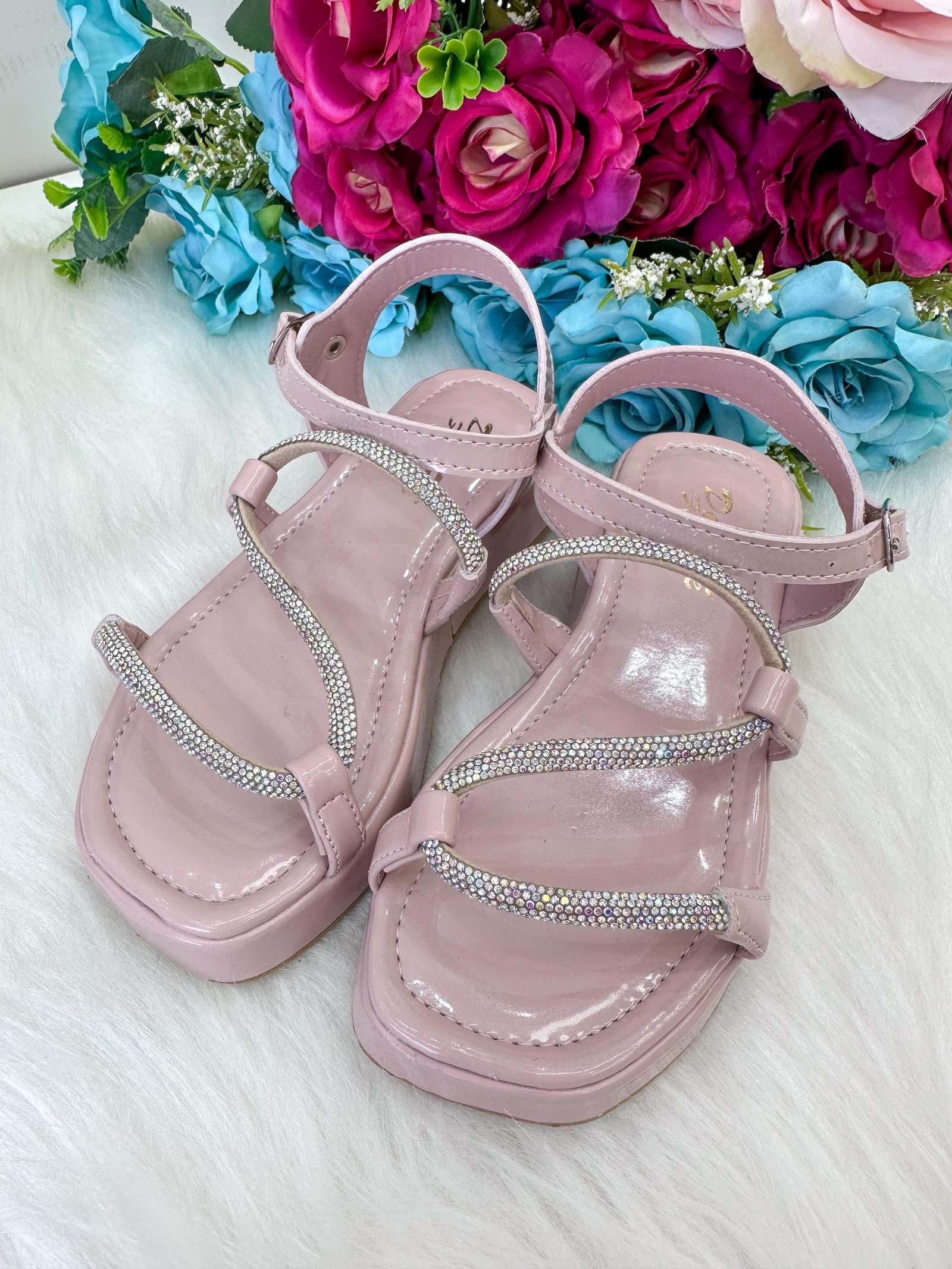 Sandália Doce Pe Verniz Nude/Rose Lilia - Imagem 2