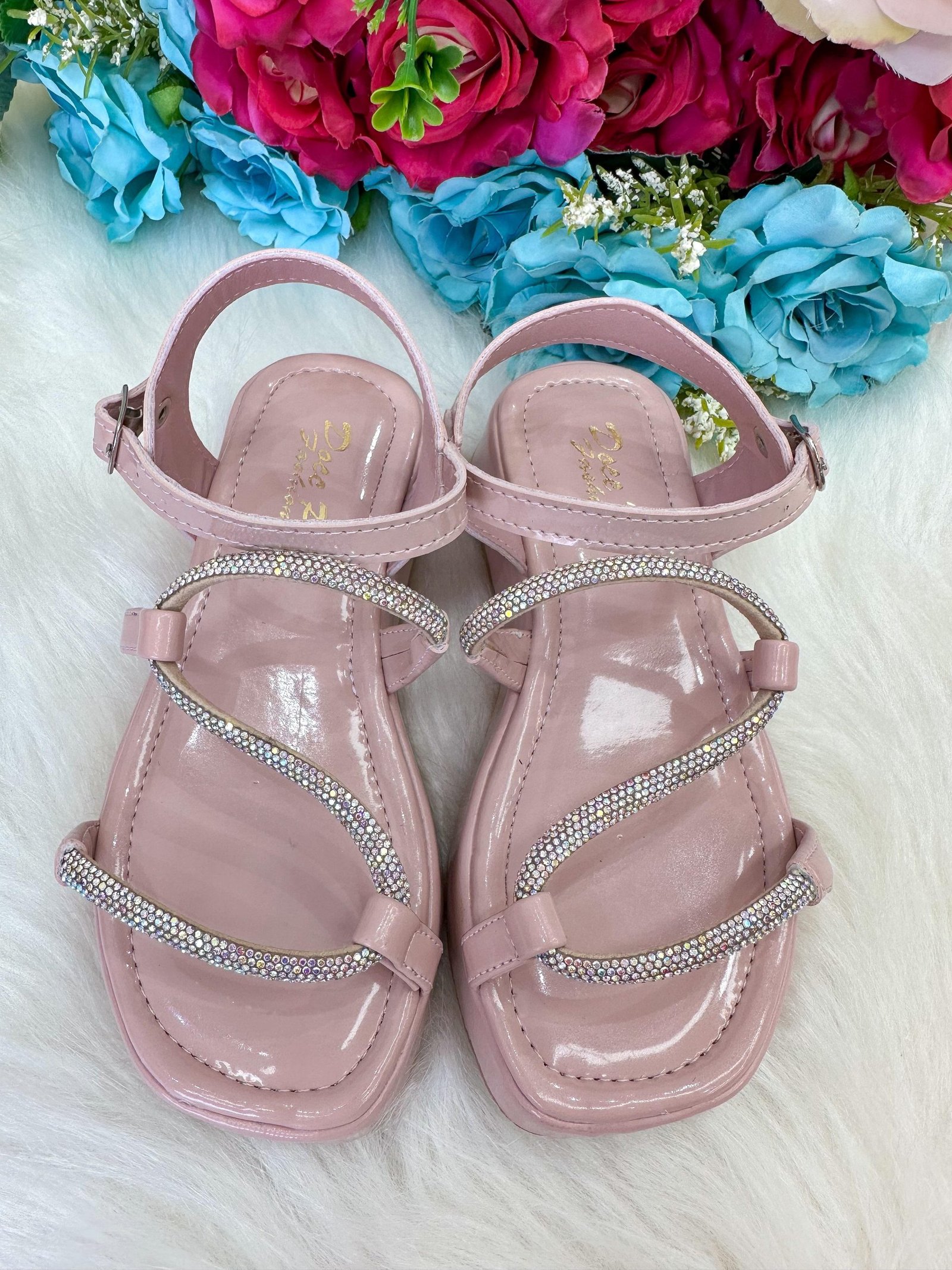 Sandália Doce Pe Verniz Nude/Rose Lilia - Imagem 3