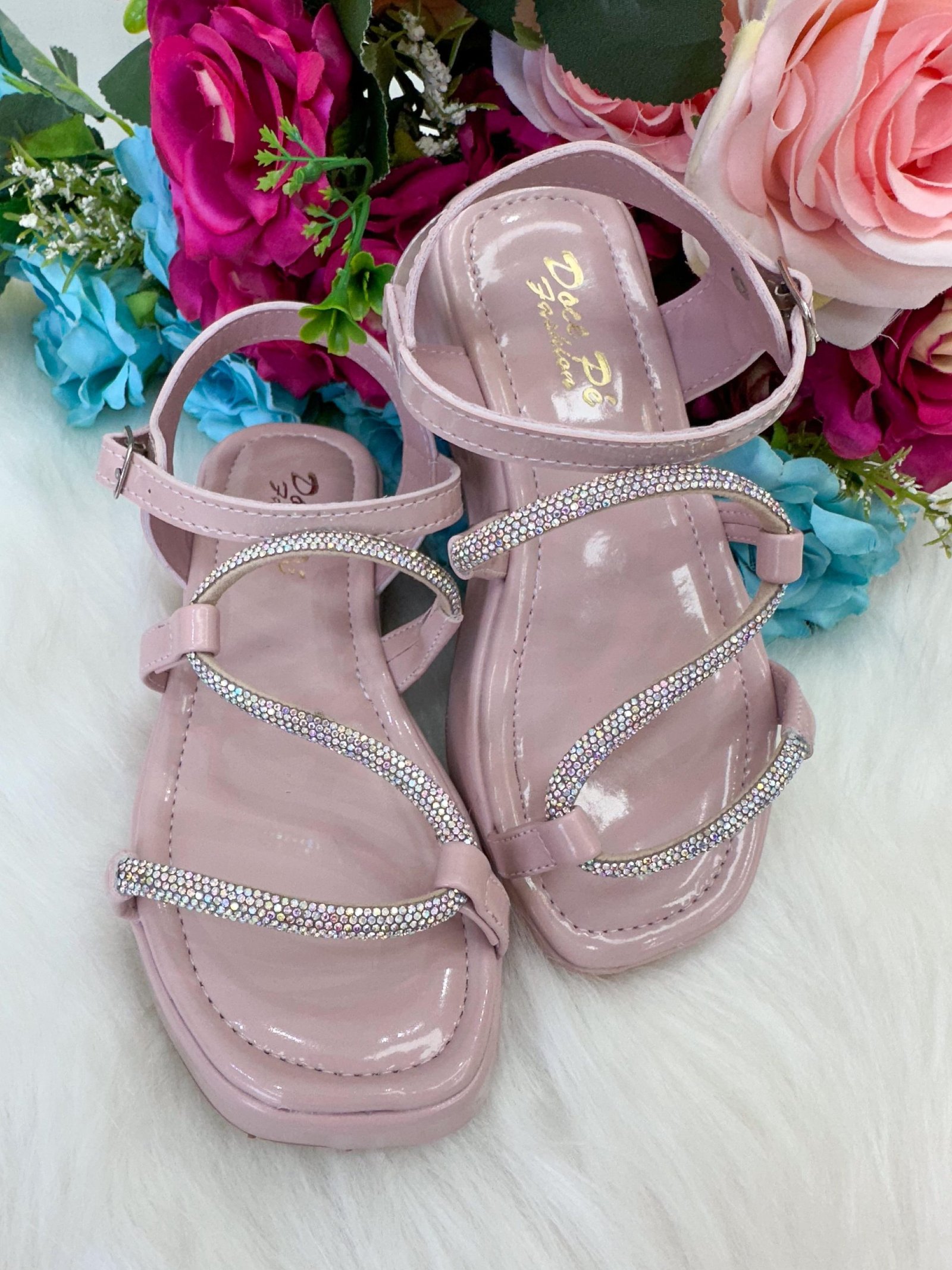 Sandália Doce Pe Verniz Nude/Rose Lilia - Imagem 4