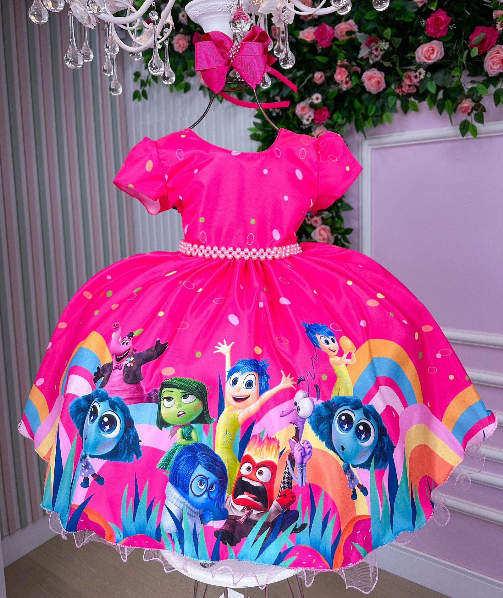 Vestido Tematicos Ysa Kids Divertidamente Pink