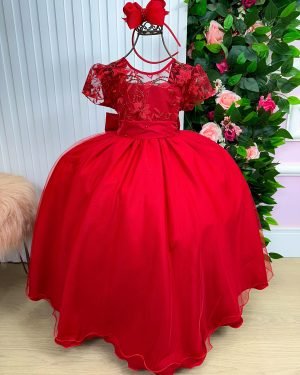 Vestido Giovanella/Giovanela Mariza Longo Vermelho