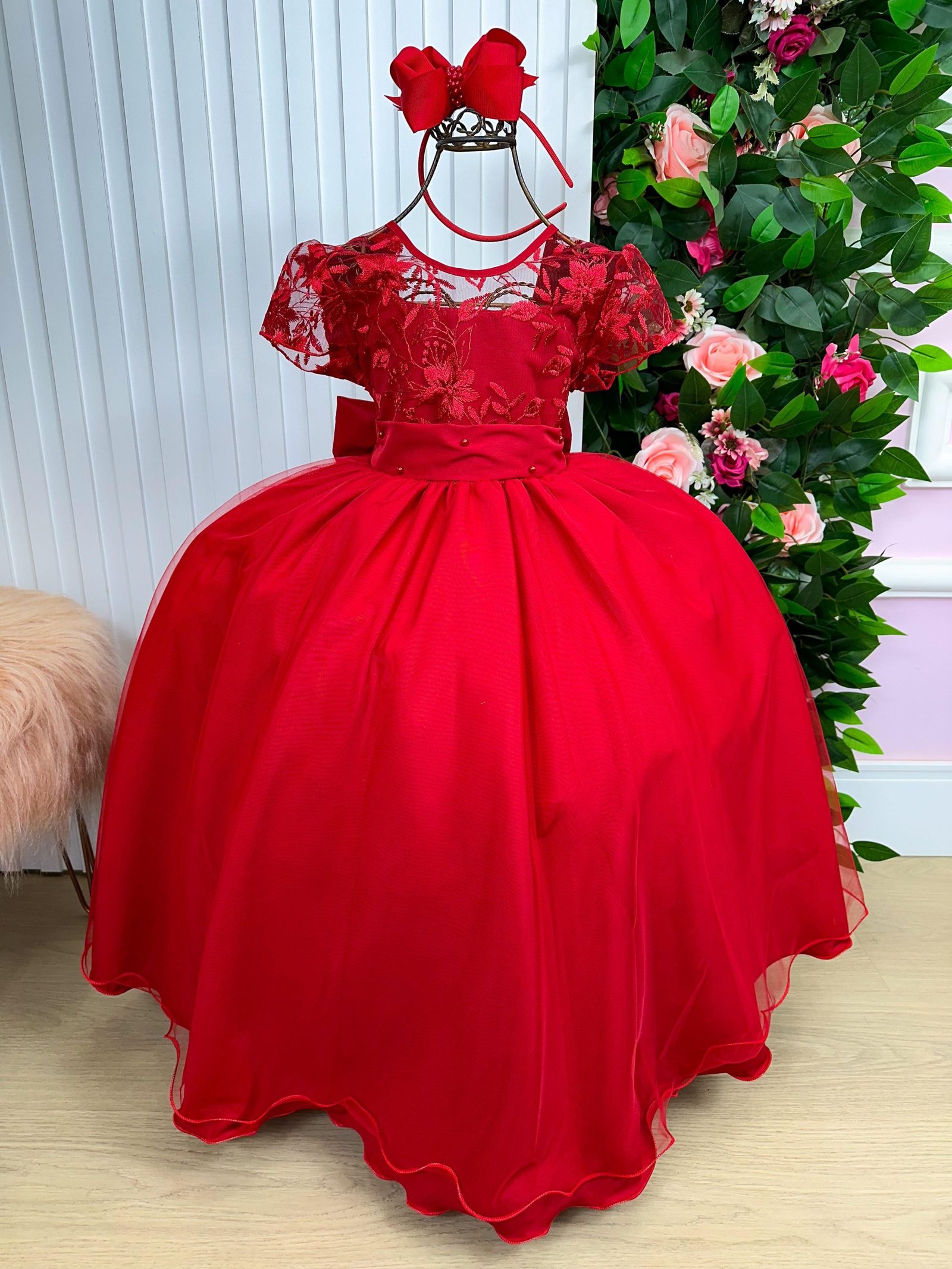 Vestido Giovanella/Giovanela Mariza Longo Vermelho
