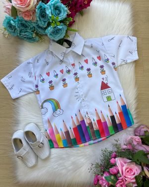 Camisa Miss cherry Meninos - Lapis Aquarela ABC