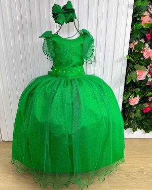 Vestido Marie Longo Mel Verde Bandeira