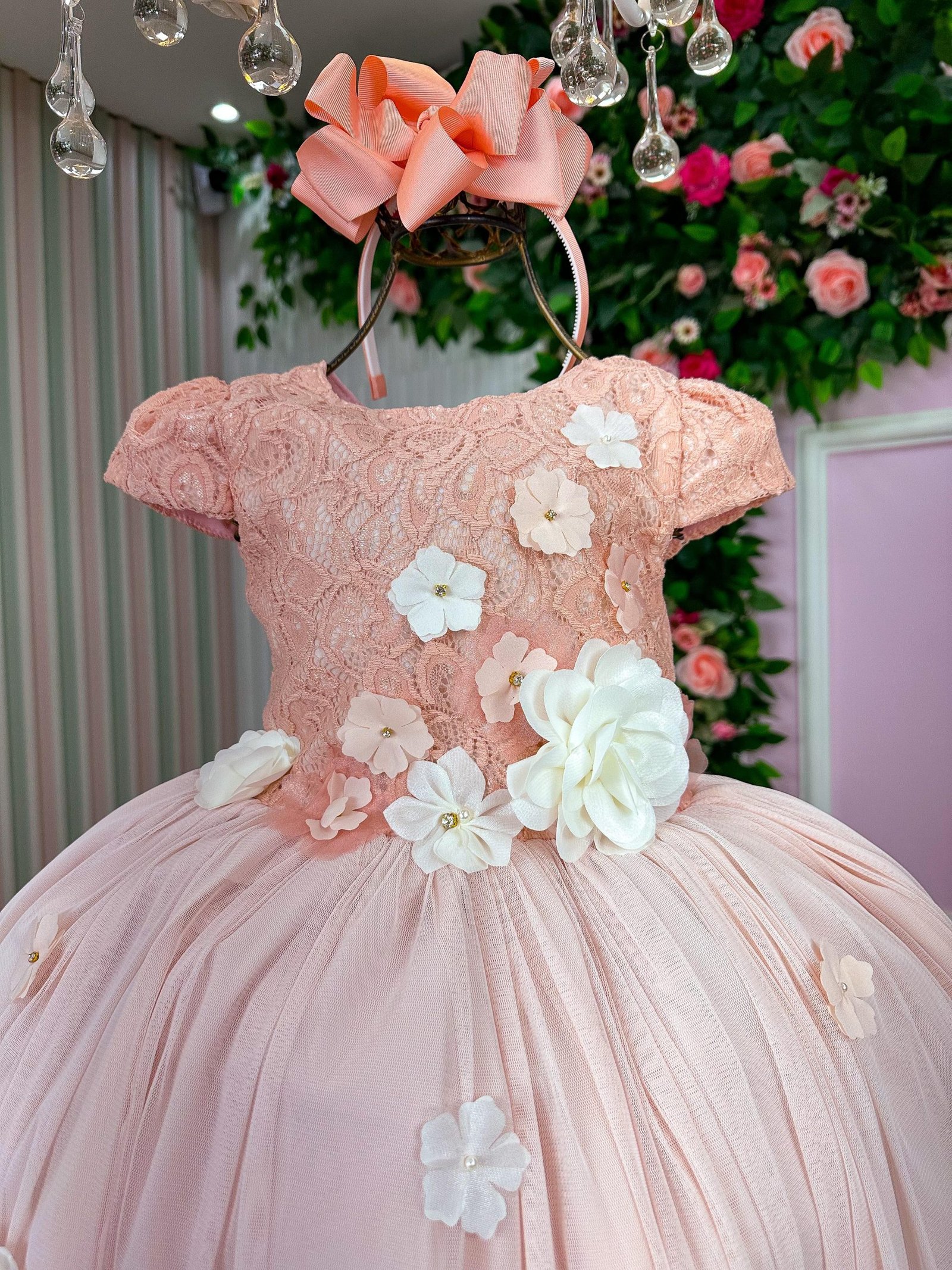 Vestido Juvenil Vila Lele Salmão - Imagem 2