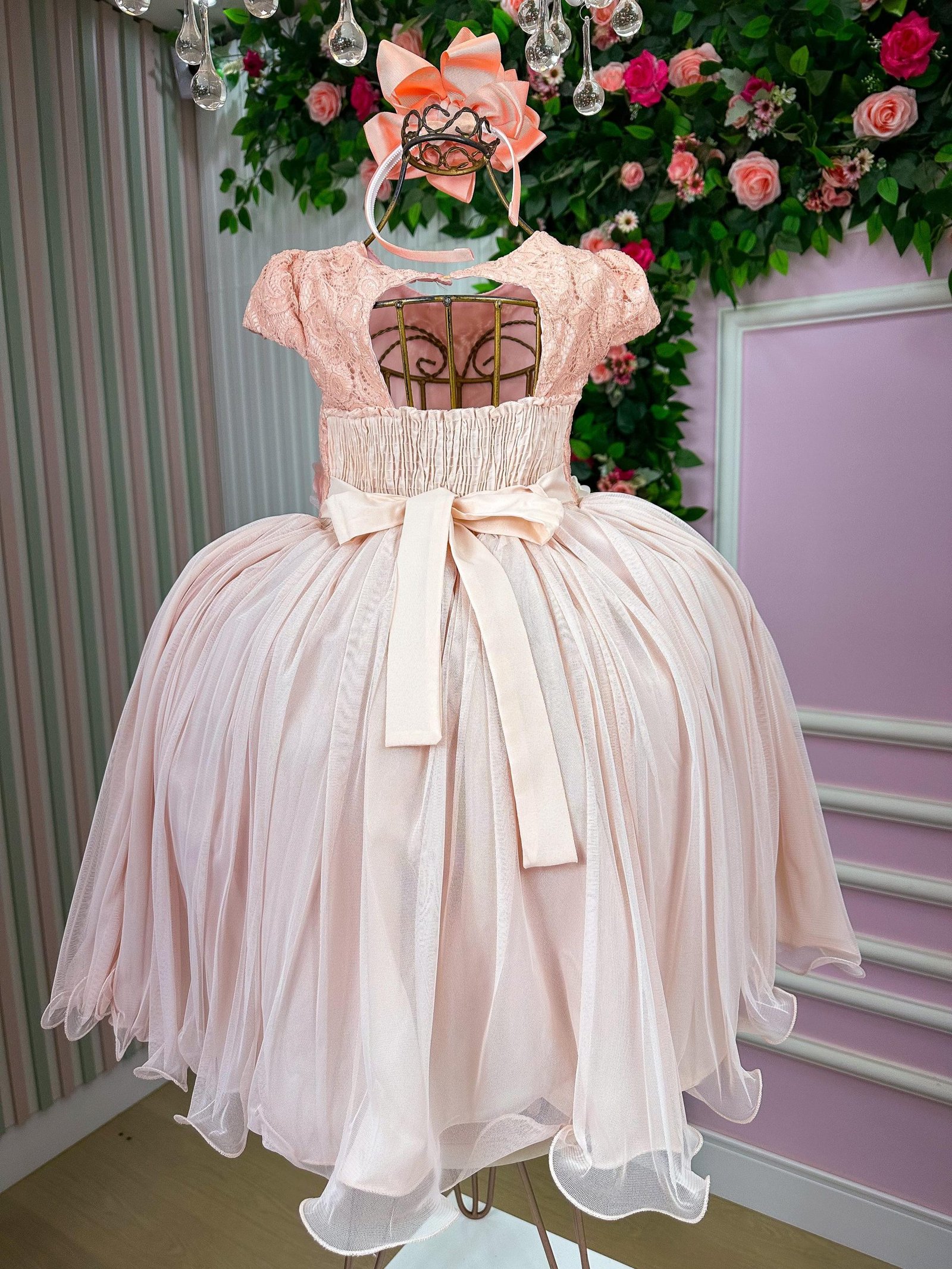 Vestido Juvenil Vila Lele Salmão - Imagem 4