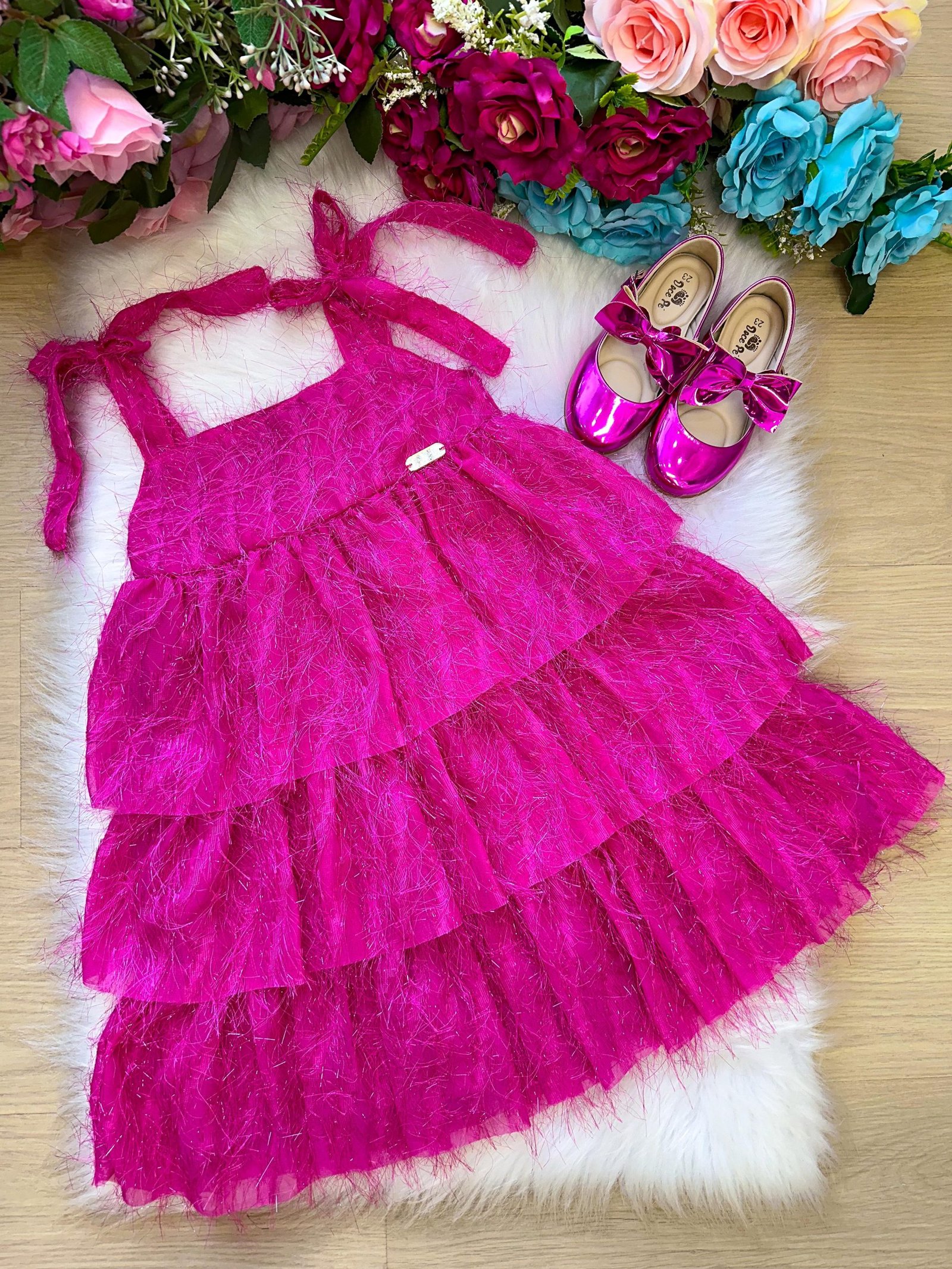 Vestido Banana Club Vitoria Pink - Imagem 3