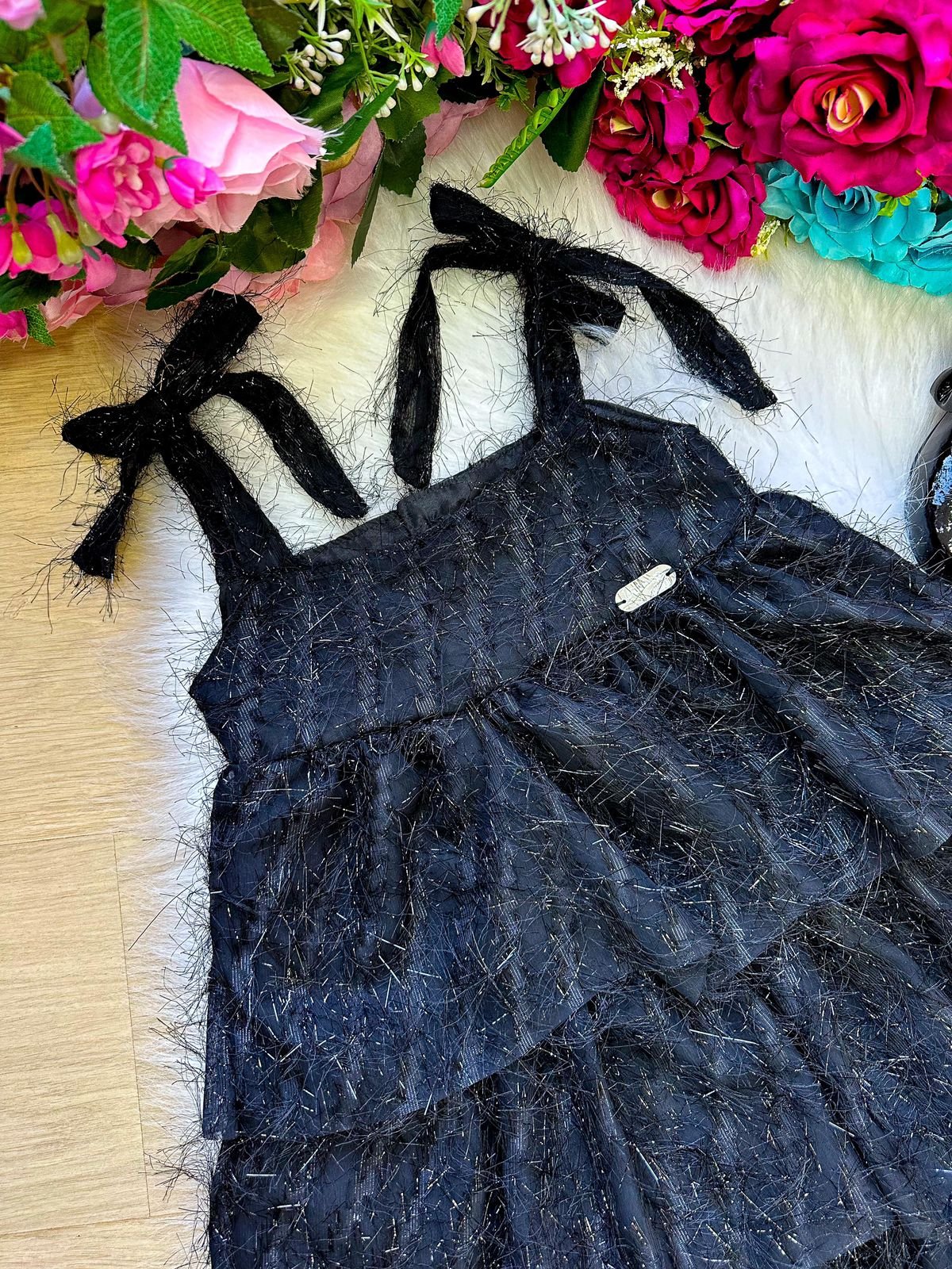 Vestido Banana Club Vitoria Preto - Imagem 3