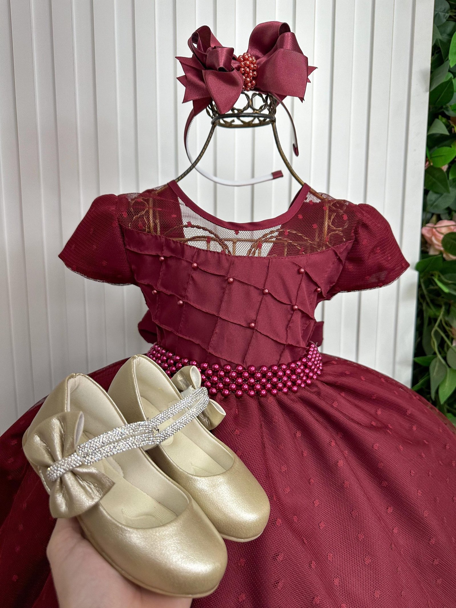 Vestido Giovanella/Giovanela Sonia Longo Marsala - Imagem 3