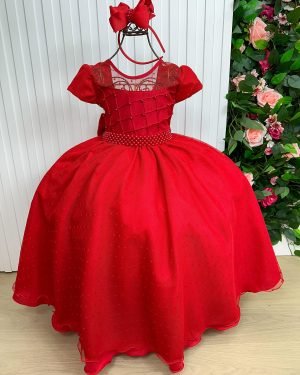 Vestido Giovanella/Giovanela Sonia Longo Vermelho