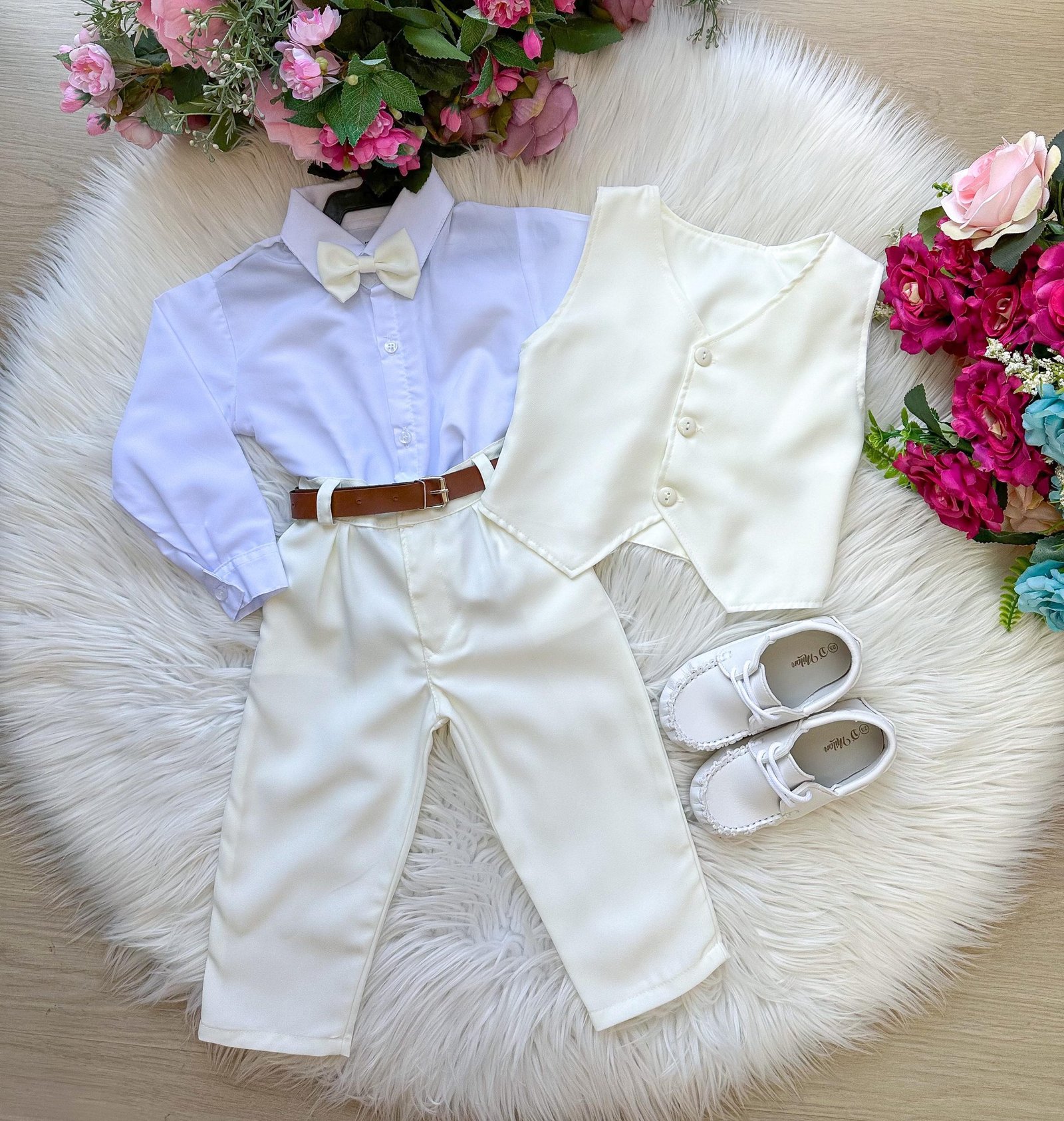 Conjunto Miss Cherry Social Colete Levi Off - Imagem 3
